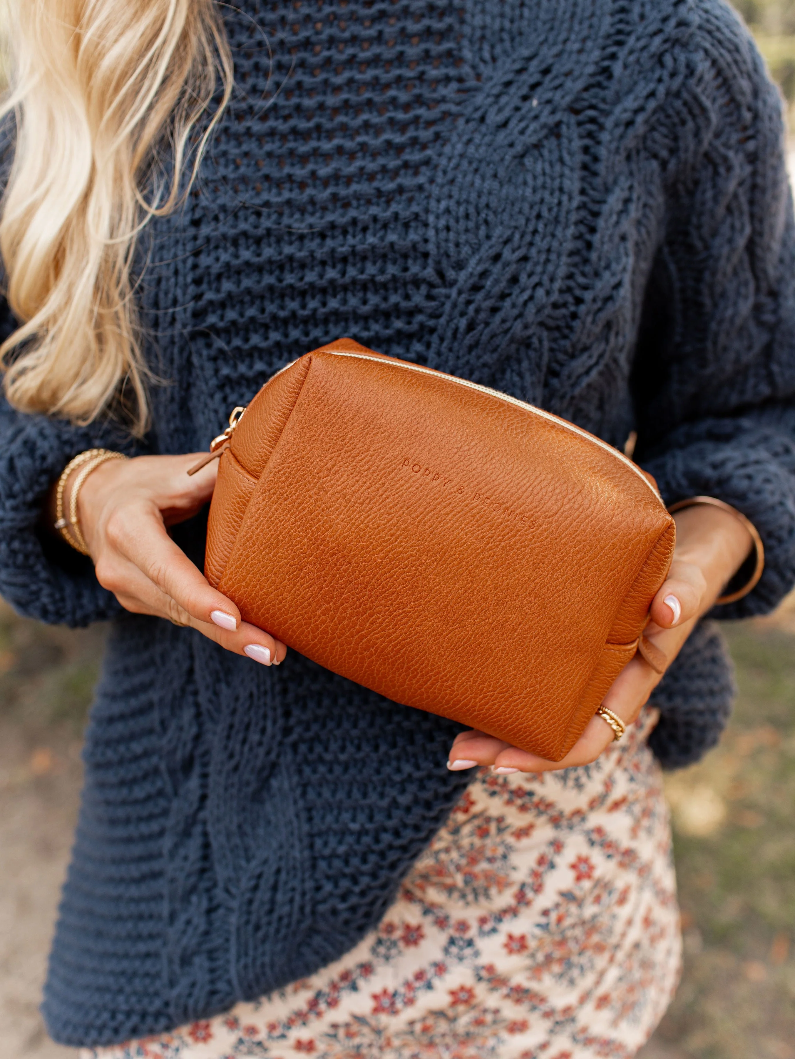 Cognac Cosmetic Case - Image 3