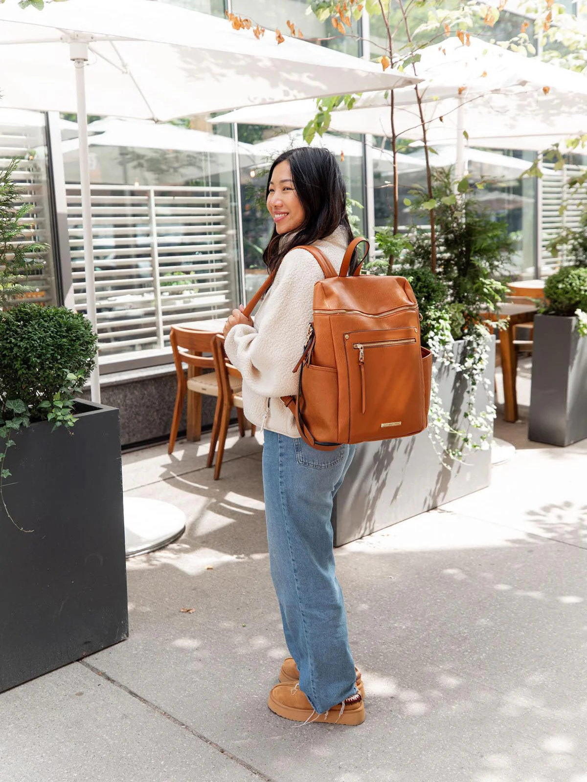 Commuter Backpack Cognac - Image 8