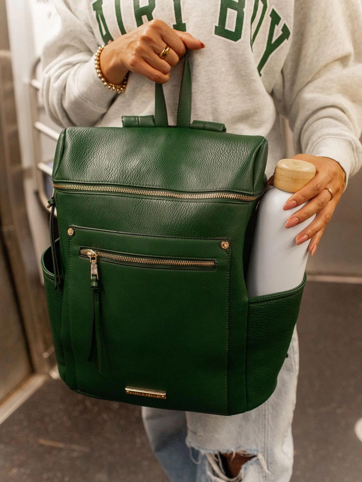 Commuter Backpack Heritage Green - Image 12