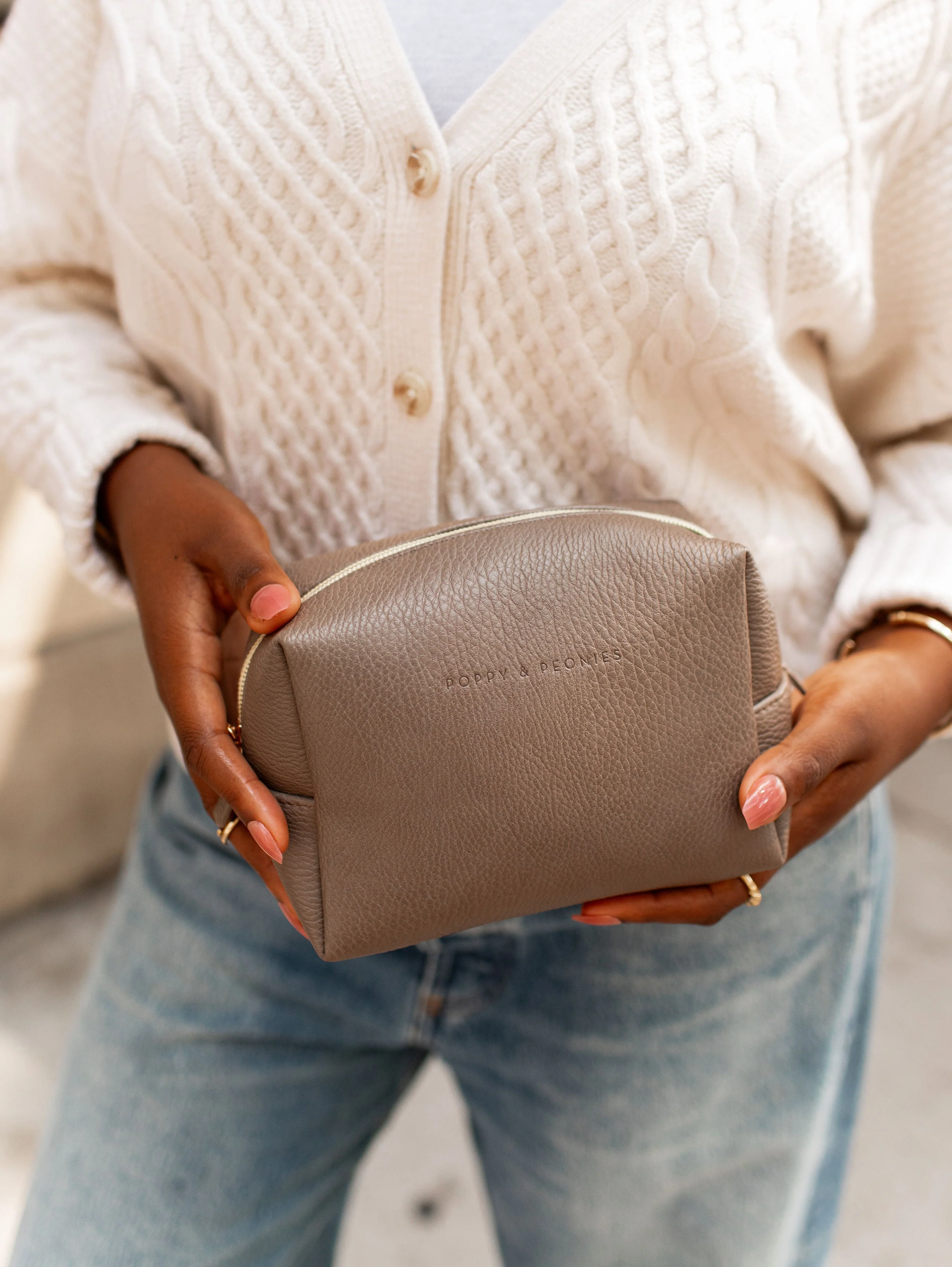 Dark Grey Cosmetic Case - Image 3