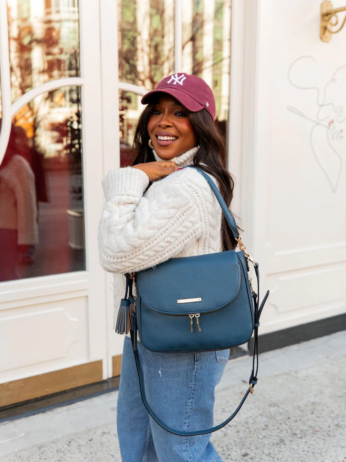 DOWNTOWN CROSSBODY Navy - Image 6