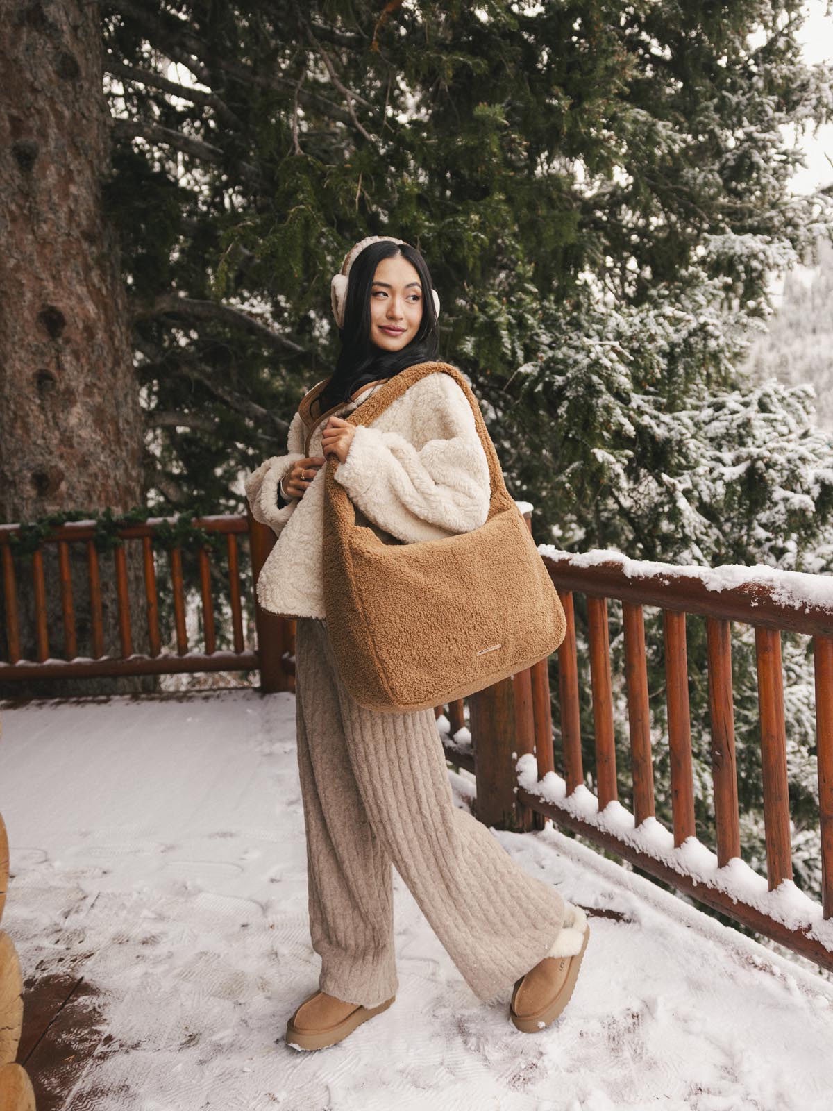 Haul It Teddy Faux Fur Camel - Image 10