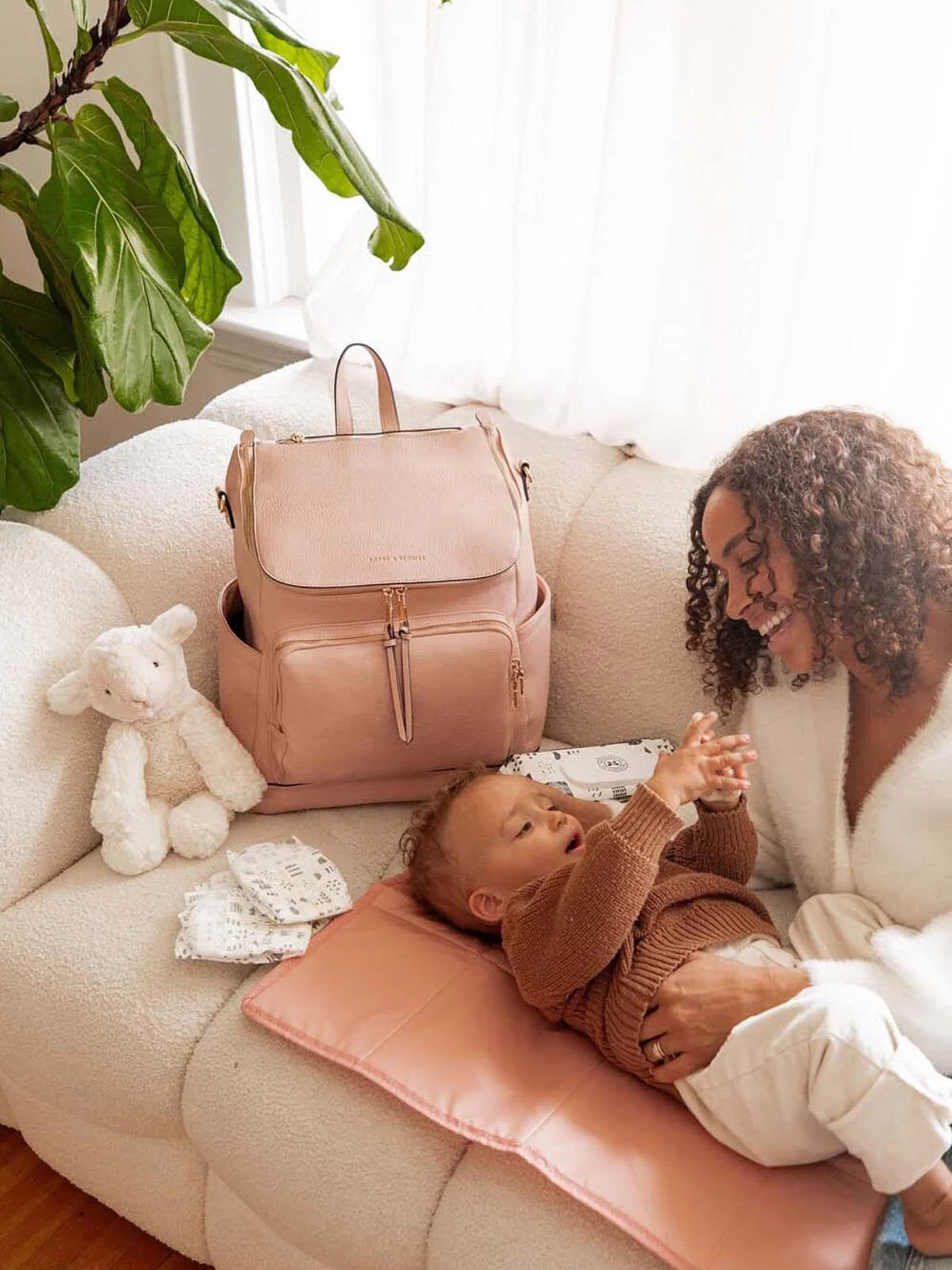 Lullaby Diaper Backpack Blush - Image 3