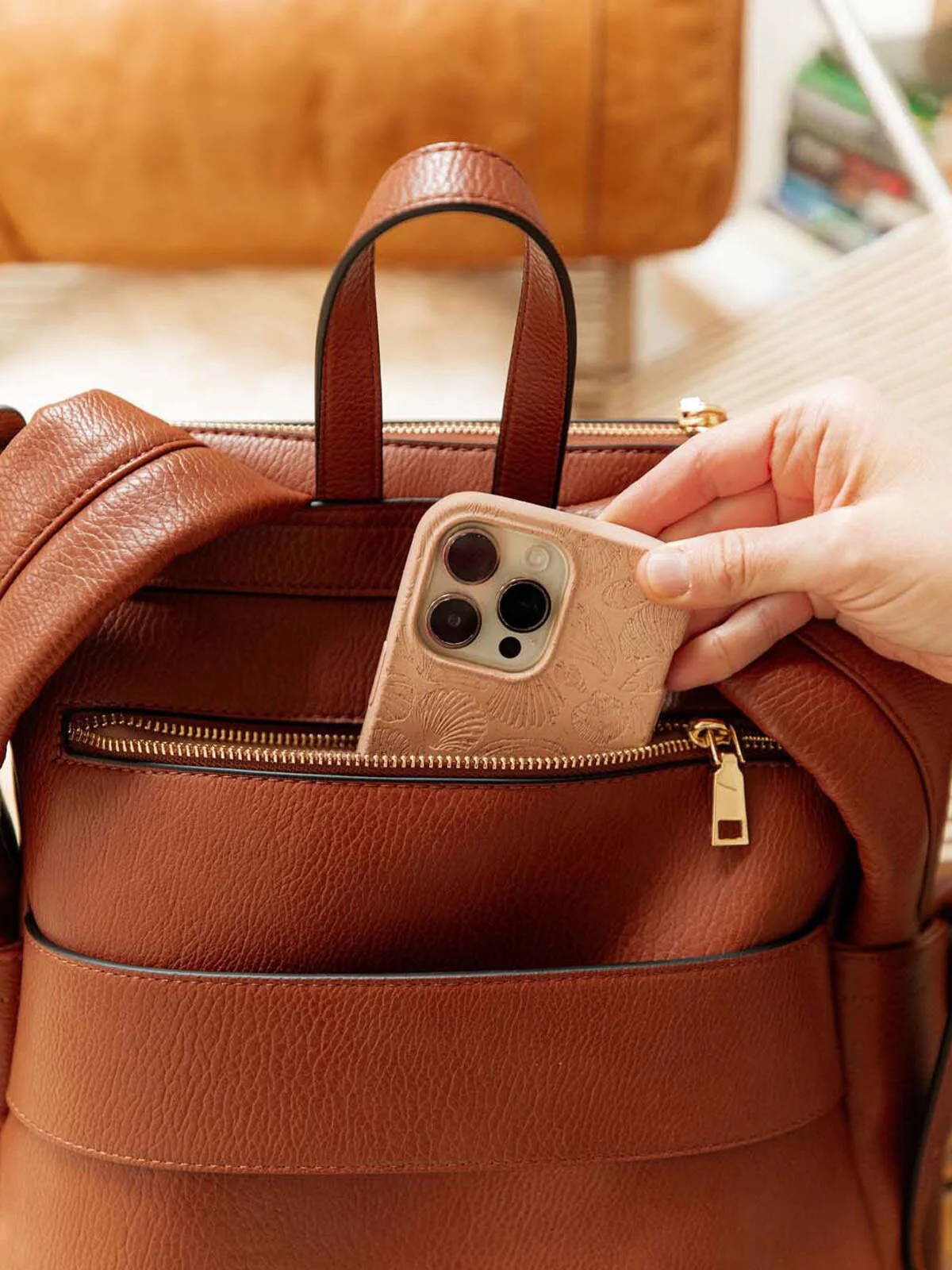 Lullaby Diaper Backpack Chestnut - Image 12