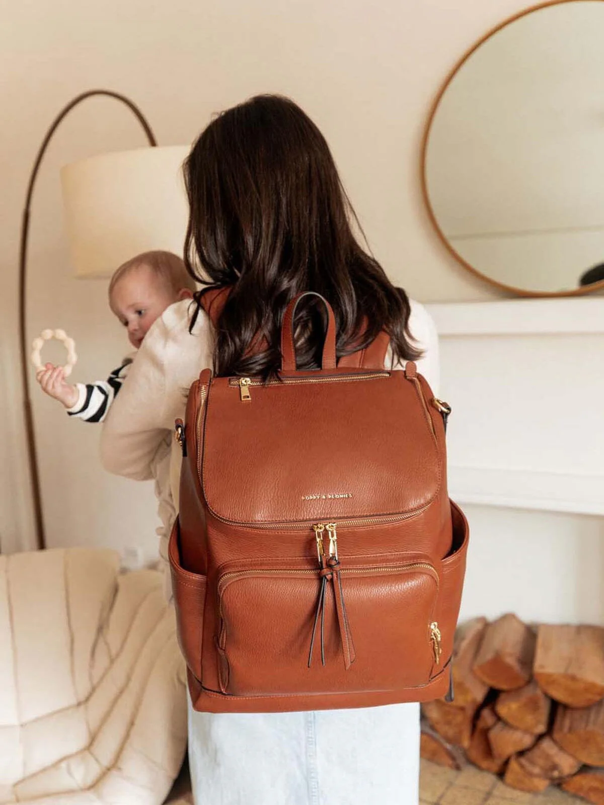 Lullaby Diaper Backpack Chestnut - Image 3