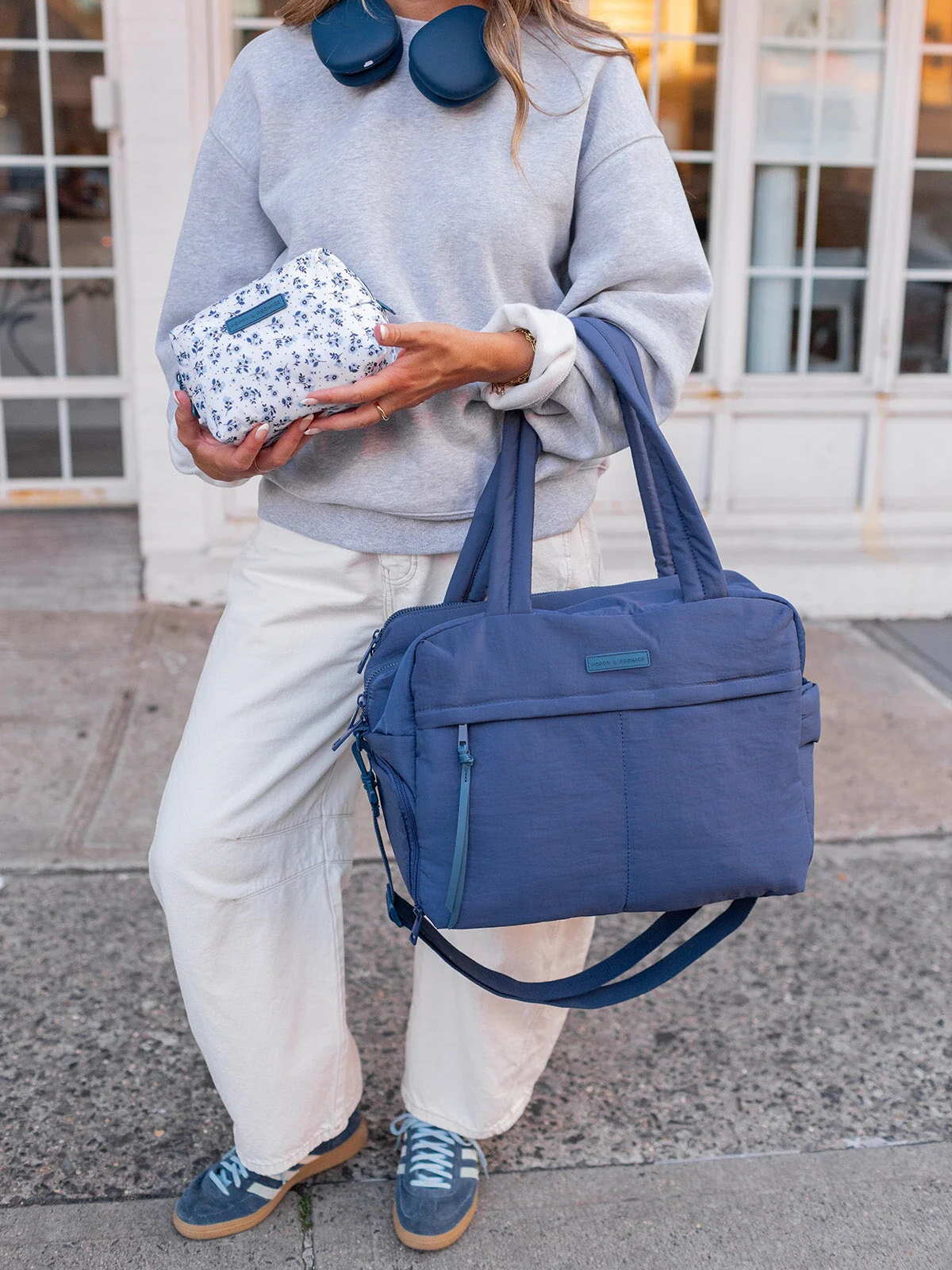 Off Duty Tote Blue - Image 10