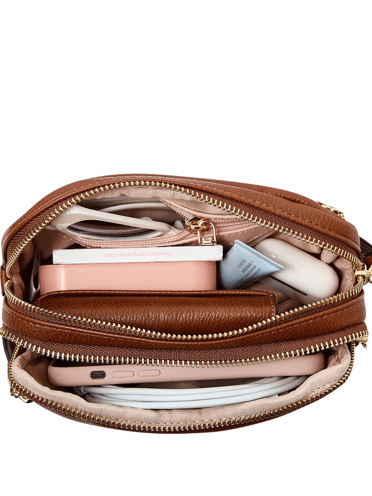 On The Run belt bag vegan leather chestnut - Image 8