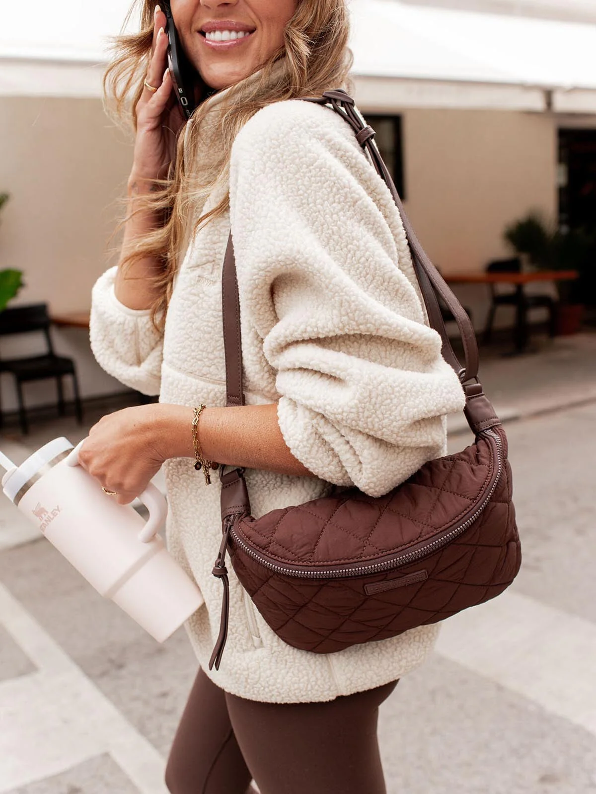 Quilted Large Sidekick Espresso - Image 4