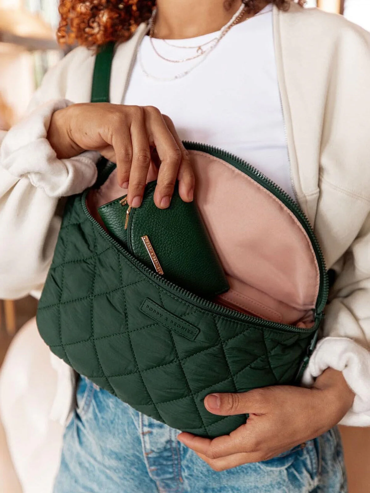 Quilted Large Sidekick Heritage Green - Image 9