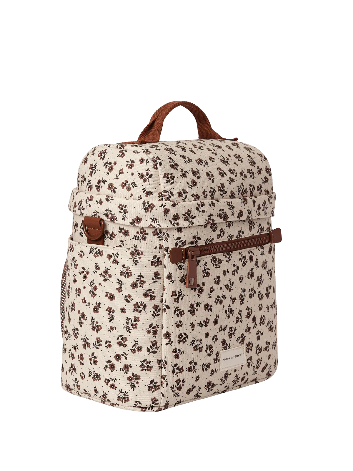 The Go-To Lunch Bag Brown Floral - Image 10