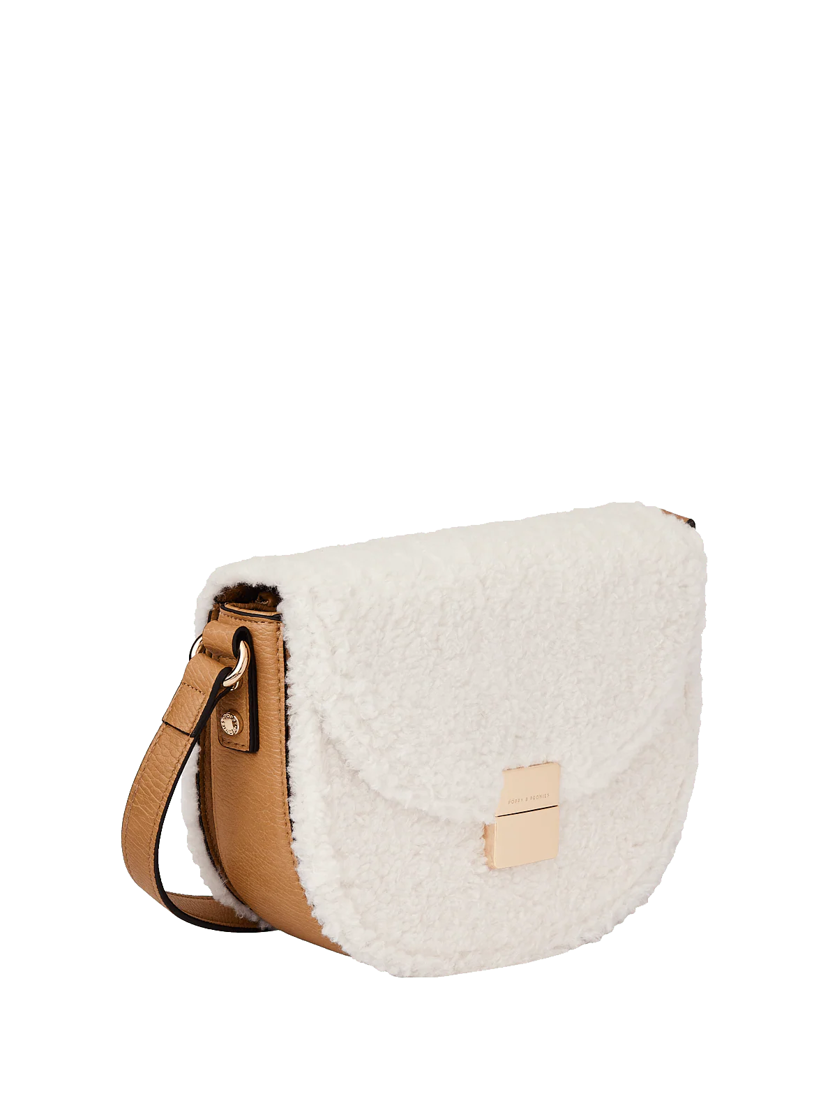The Icon Crossbody Teddy Faux Fur Cream - Image 13