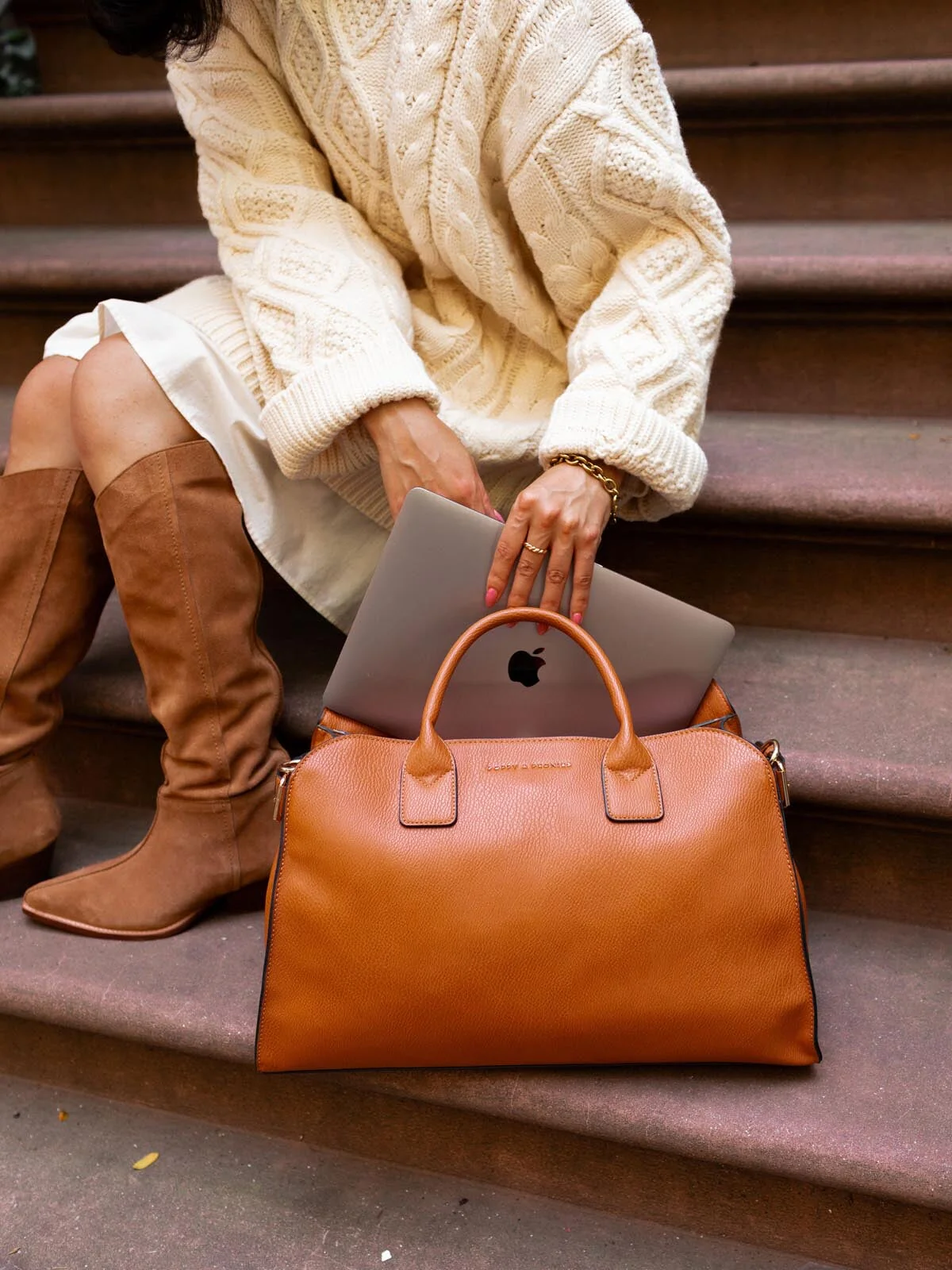 Uptown Tote Cognac - Image 8